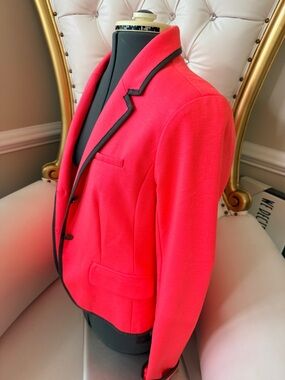 GAP Hot Pink Blazer with Black Trim